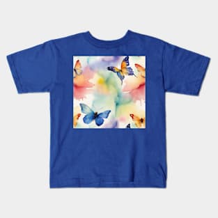 Watercolor Butterflies Kids T-Shirt